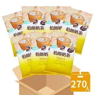 【伯朗咖啡】減糖香濃原味奶茶-270入/箱(45入x6袋)