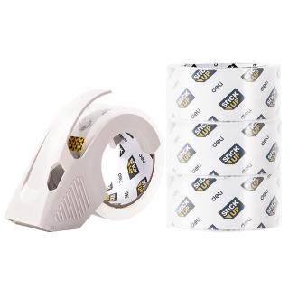 【Deli 得力】低噪音OPP封箱膠帶組/48mmx60M(4捲+1切割器)