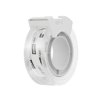 【Deli 得力】低噪音小管芯文具膠帶18mmx20Y附切割器(2捲+1膠帶臺/JD901)