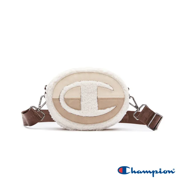 【Champion】雙11 官方直營-品牌經典LOGO絨毛拼接小圓包(4色)