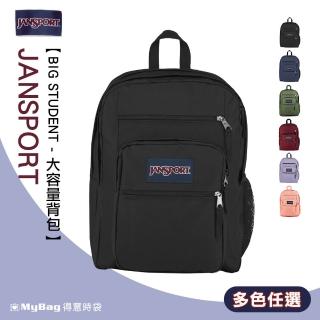 【JANSPORT】後揹包 經典校園揹包 BIG STUDENT 雙肩包 15吋 筆電包 原43559 得意時袋