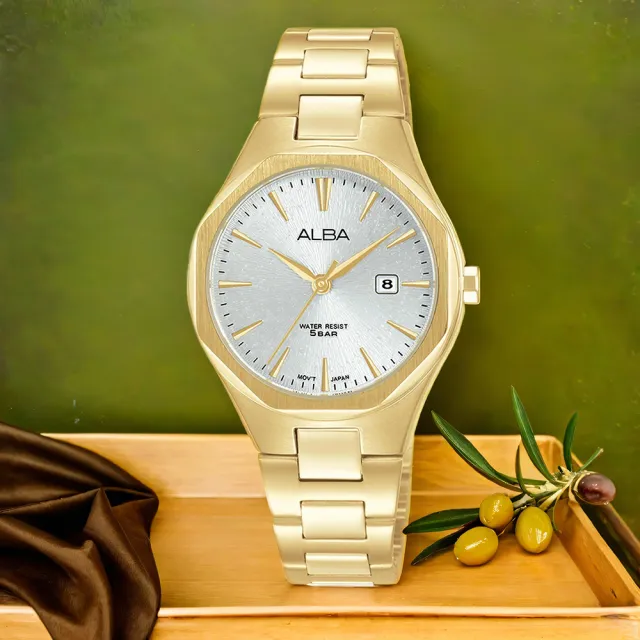 【ALBA】雅柏 PRESTIGE 八角時尚女錶-30mm 禮物 送禮 推薦(AH7DN2X1 VJ22-X431G)