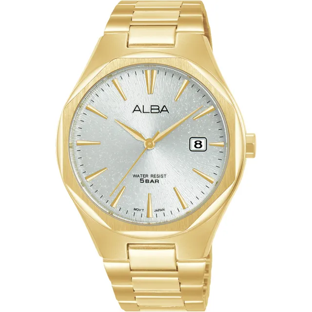 【ALBA】雅柏 PRESTIGE 八角時尚手錶-40mm 母親節 送禮 禮物(AS9U48X1 VJ42-X370G)