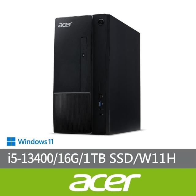 【Acer 宏碁】i5十核電腦(Aspire TC-1770/i5-13400/16G/1TB SSD/W11)