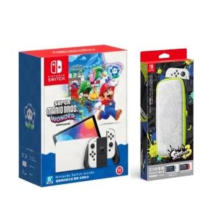 【Nintendo 任天堂】Switch OLED款式 超級瑪利歐兄弟 驚奇 主機組合(臺灣公司貨-中文版)