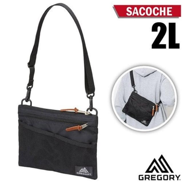 【Gregory】SACOCHE 2L CORDURA 耐磨可調式側背包M.斜背包(109457-1041 黑)