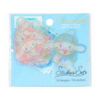 【SANRIO 三麗鷗】燙金半透明造型貼紙 貼紙包 大耳狗