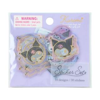 【SANRIO 三麗鷗】燙金半透明造型貼紙 貼紙包 酷洛米