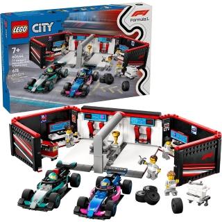 【LEGO 樂高】60444 城市系列 - F1☆ 車庫和 Mercedes-AMG 與 Alpine 汽車