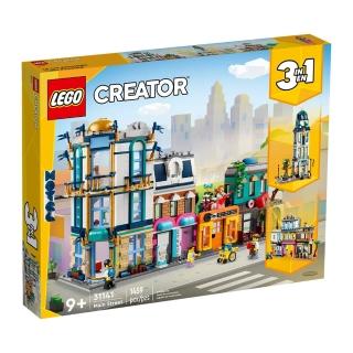 【LEGO 樂高】31141 CREATOR 3in1 創意百變3合1系列 市中心大街(街道 建築 模型)