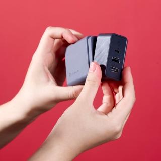 【ADAM 亞果元素】GaN Hub 65W 氮化鎵影像傳輸電源供應器(附轉接頭+充電線)