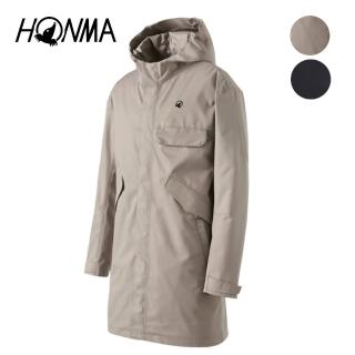 【HONMA 本間高爾夫】男款長板風衣外套 2色任選(L~XXL 藍色 米色 HMGQ302W526)