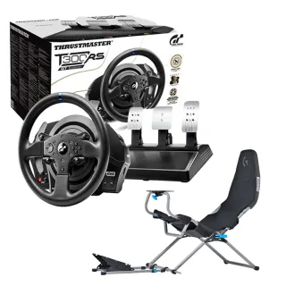 【THRUSTMASTER 圖馬斯特】圖馬斯特T300RS GT版本 力回饋方向盤+Playseat 或 NLR 專業賽車椅(支援PS PC)