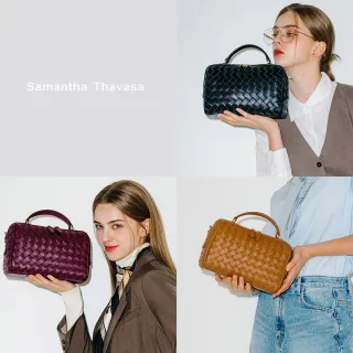 日本SAMANTHA THAVASA小羊皮編織包