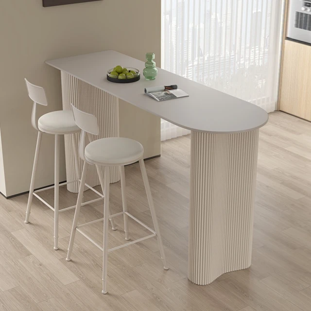 精點時尚家居 實木吧臺桌靠墻高桌椅160*40*105cm/