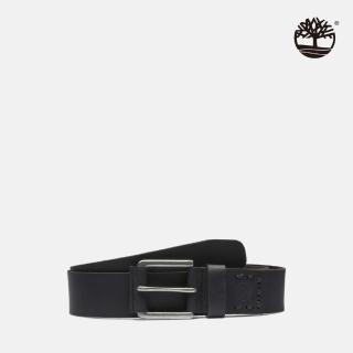 【Timberland 官方旗艦】男款黑色40MM皮帶(A29GT001)