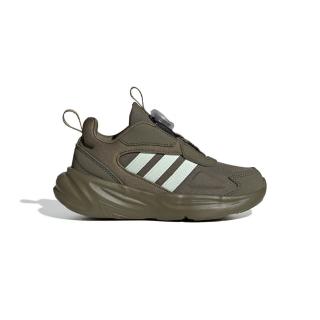 【adidas 愛迪達】Ozelle Boa K 中童 童鞋 綠色 旋鈕式鞋帶 網布 輕量 緩震 休閒 運動 慢跑鞋 IE6406