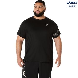 【asics 亞瑟士】ICON 短袖上衣 男款 海外版型 跑步上衣(2011D239-001)