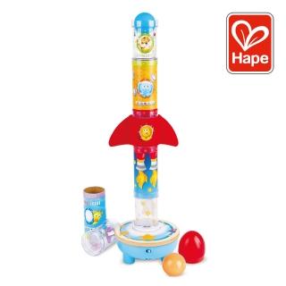 【德國Hape】數字火箭堆高遊戲組(益智成長/積木遊戲/木製玩具/木頭玩具)