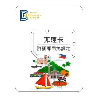 【DJB SIM】菲速卡-菲律賓網絡卡 5天每日1GB高速上網SIM卡