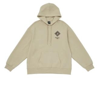 【KANGOL】帽T 淺卡其 繡花LOGO 連帽T 中性(6455105331)