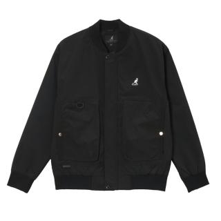 【KANGOL】外套 黑 剪裁 飛行外套 中性(6455142020)