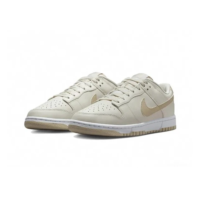 NIKE 耐吉 NIKE DUNK LOW RETRO 奶茶 男女 淺卡其 皮革 接拼 休閒 復古鞋(DV0831-003)