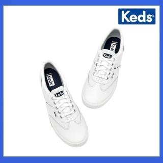 【Keds】COURTY CORE 經典皮革時髦個性風德訓鞋-白(9234W112229)