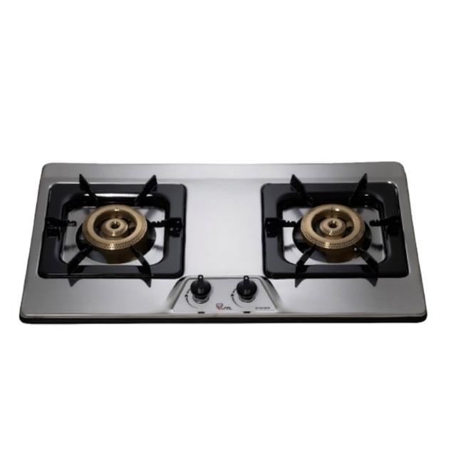 【喜特麗】雙口銅合金爐頭檯面爐(JT-GC201S 原廠保固服務基本安裝)