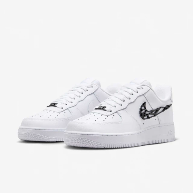 NIKE 耐吉 休閒鞋 Wmns Air Force 1 07 LX 女鞋 白 黑 液態黑 猛毒 AF1(IF1686-101)