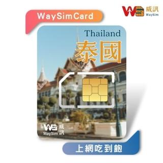 【威訊WaySim】泰國 4G高速 吃到飽網絡卡 15天(旅遊網絡卡 出國網絡卡 吃到飽網絡卡 高速上網絡卡)