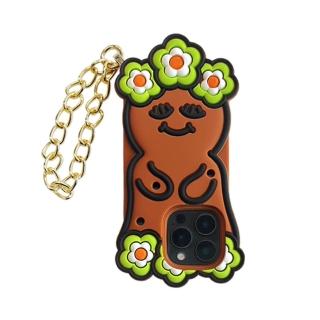 【Candies】iPhone 16 Pro 適用6.3吋 花花睡眠寶寶(咖啡)