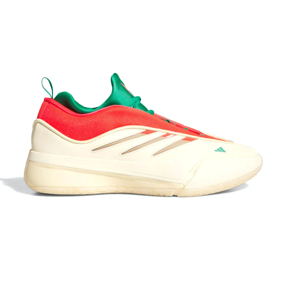 【adidas 愛迪達】Dame 9 男鞋 米白紅綠色 運動 小李 實戰 里拉得 包覆 緩震 籃球鞋 JH6627