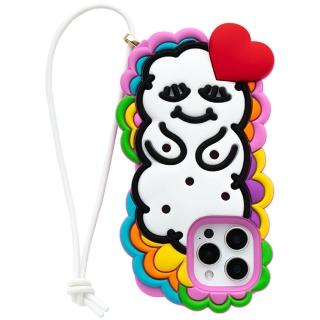 【Candies】iPhone 16 Pro Max 適用6.9吋 繽紛綻放睡寶(愛心紅)