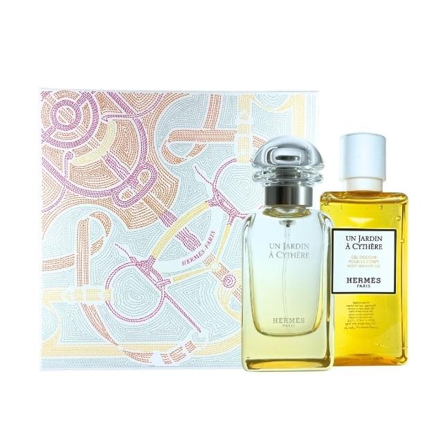 【Hermes 愛馬仕】Un Jardin a Cythere 希瑟花園禮盒-淡香水50ml+沐浴膠40ml(平行輸入)