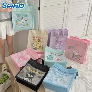 【SANRIO 三麗鷗】萌趣三麗鷗大容量補習袋手提袋 可裝A4(酷洛米/大耳狗/美樂蒂/凱蒂貓/帕恰狗/人魚漢頓)