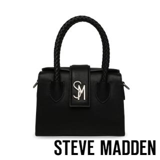 【steve madden】BOHAN 磁吸編織手提斜揹包(黑色)