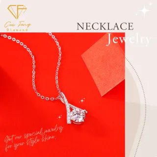 【CF鑽飾】項鍊 莫桑鑽《女王》(1克拉 雙12 鑽石 項鏈 聖誕 交換禮物 生日)