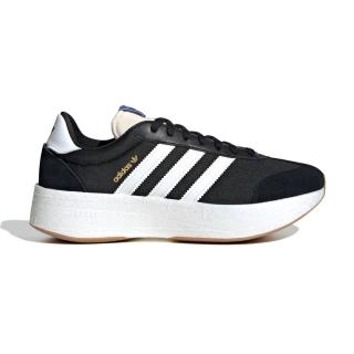 【adidas 愛迪達】City RNR 男鞋 女鞋 黑白色 運動 復古 緩震 厚底 麂皮 跑鞋 慢跑鞋 JI0836