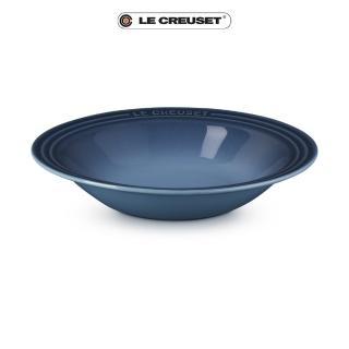 【Le Creuset】瓷器東京款義麵盤25cm(水手藍-無盒)