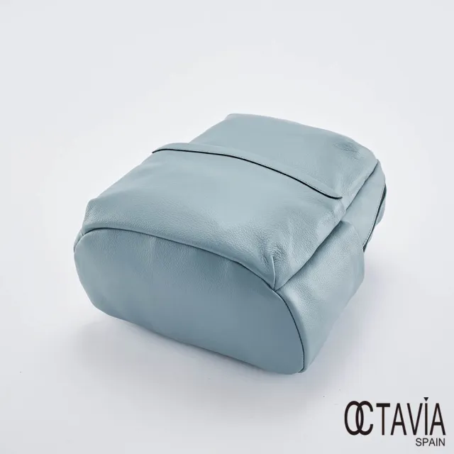 【OCTAVIA 8】雙11 OCTAVIA8 真皮- 童心粉彩系列 大人氣牛皮後背包 - 完美淡藍(OCTAVIA 8 真皮新