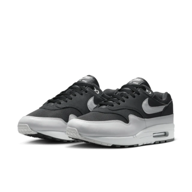 NIKE 耐吉 慢跑鞋 男鞋 運動鞋 氣墊 緩震 AIR MAX 1 ESS 黑灰 FZ5808-007(2N1286)