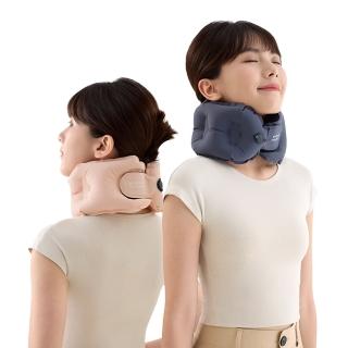 【EVERY THINK】EVERY THINK 捲捲充氣護頸枕 口袋旅行枕 10秒快速充氣 環繞支撐 軟硬可調(多色可選)