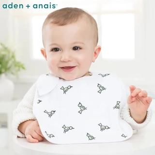 【aden+anais 官方直營】經典組合(圍兜3入x1+包巾2入x1)