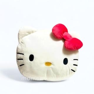 【SANRIO 三麗鷗】Hello Kitty-紅色蝴蝶結暖手抱枕