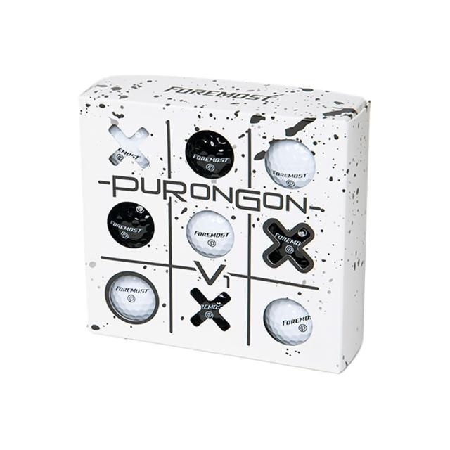 【Foremost】ProTourX3 PuRonGon V1 三層球 高爾夫球 9入(黑球 白球 色球 超遠距)