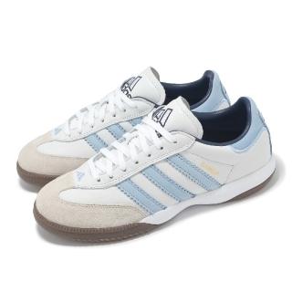 【adidas 愛迪達】德訓鞋 Samba MN 男鞋 女鞋 白 寶寶藍 休閒鞋 復古 愛迪達(JI3183)