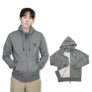 【Superdry】superdry 棉外套 極度乾燥 霧面拉鍊 灰色 梭織布 縮口 連帽 棉質 外套(9129HJ2)