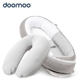 【Doomoo 官方直營】有機棉舒眠組(月亮枕x1+睡窩x1)