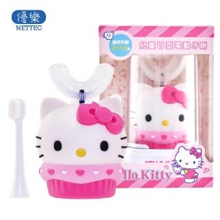 【優樂 NETTEC】Hello Kitty 凱蒂貓 兒童U型電動牙刷(三麗鷗正版授權)